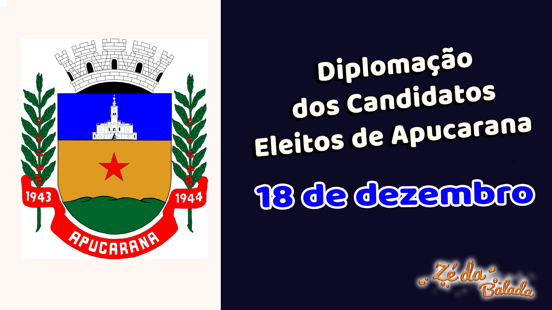 Diplomação de Candidatos Eleitos em Apucarana 