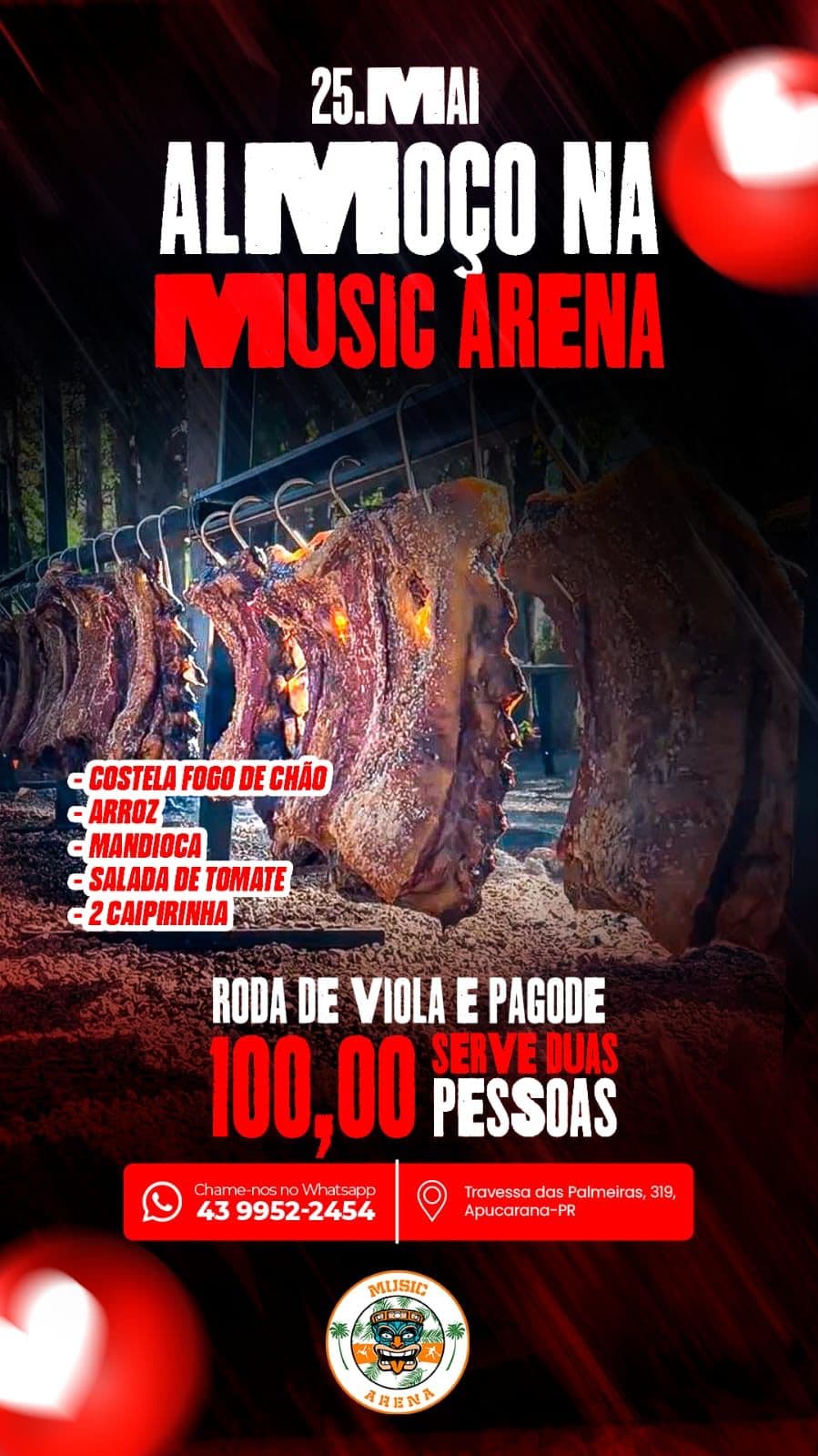 Almoço no Músic Arena