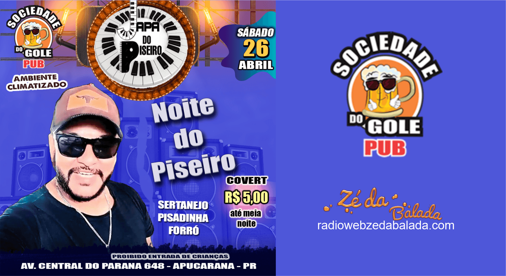 Japa do Piseiro na Sociedade do Gole Pub 