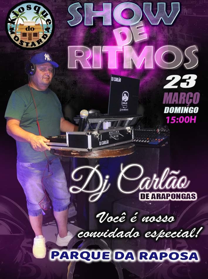 Show de Ritmos com Dj Carlão no Kiosque do Mostarda 